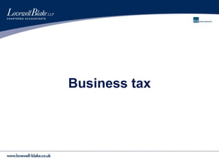 Business tax
 