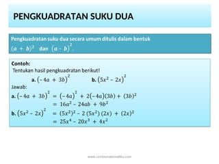 2_Operasi Hitung Aljabar, Persamaan Dasar Aljabar, Jenis Aljabar | PPT