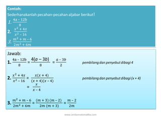 2_Operasi Hitung Aljabar, Persamaan Dasar Aljabar, Jenis Aljabar | PPT