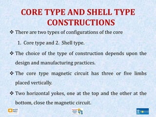 OPERATING PRINCIPLES OF TRANSFORMER AND CONSTRUCTION.ppt