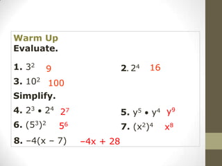 Operations on Polynomials | PPTX