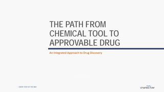 THE PATH FROM
CHEMICAL TOOL TO
APPROVABLE DRUG
An Integrated Approach to Drug Discovery
EVERY STEP OF THE WAY
EVERY STEP OF THE WAY
 