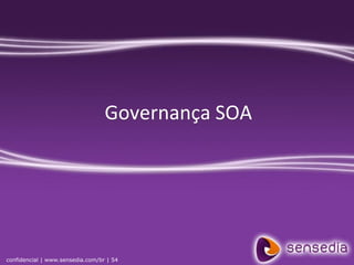Governança SOA




confidencial | www.sensedia.com/br | 54
 