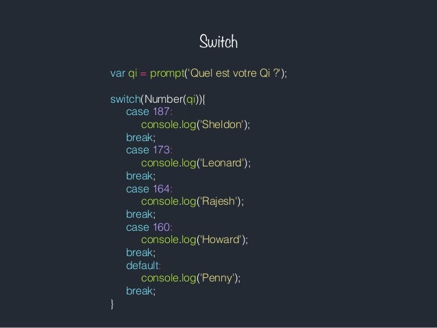Javascript #3 : boucles & conditions