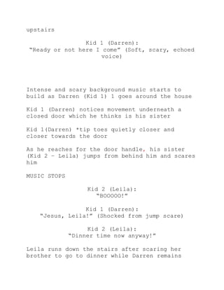 2 page script with feedback | DOCX