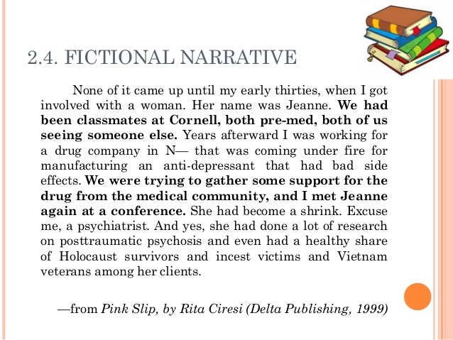 Fictional narrative essay examples