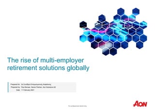 For professional clients only
Prepared for:
Prepared by:
Date: 11 February 2021
2ο Συνέδριο Επαγγελματικής Ασφάλισης
Paul ...