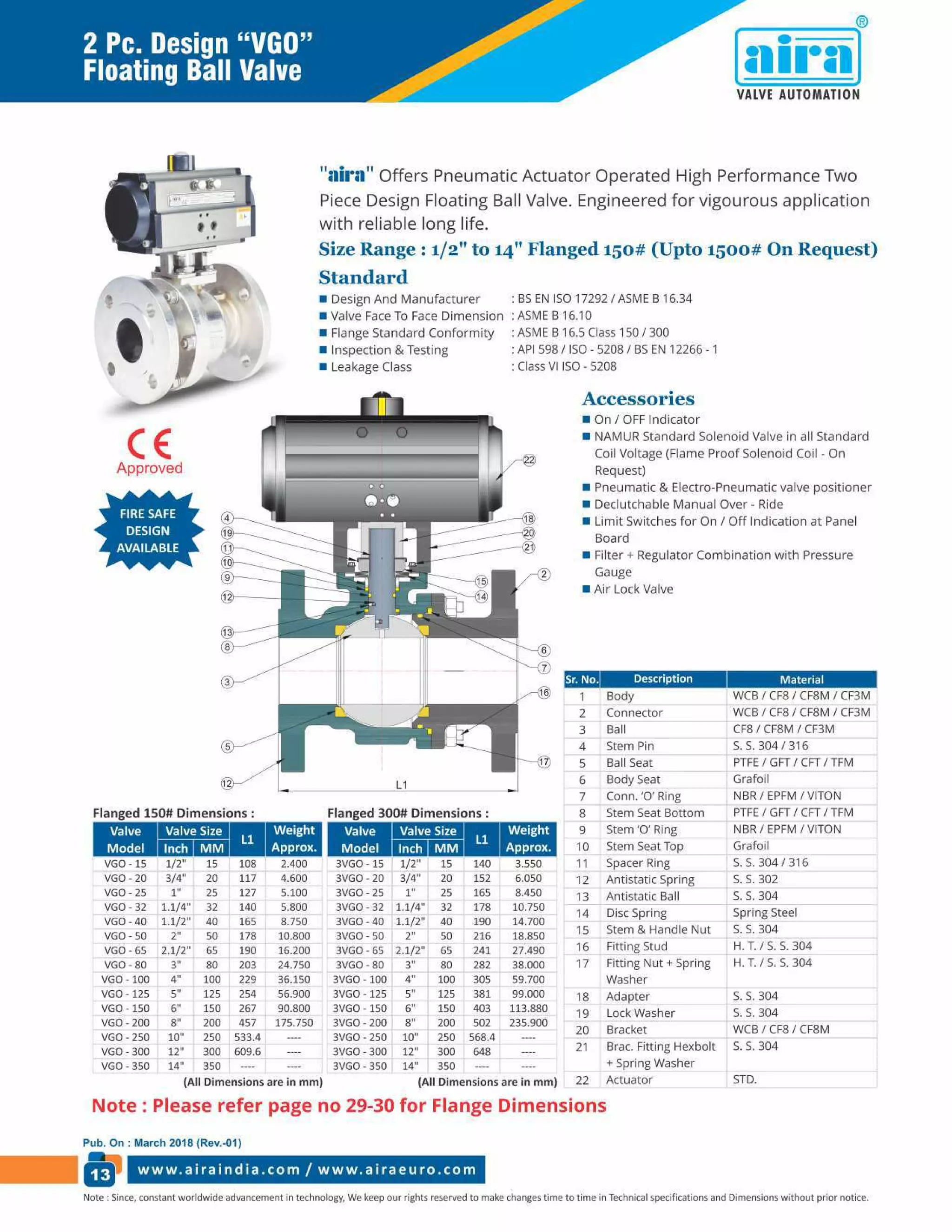 2 PC. Design "VGO" Floating Ball Valve PDF