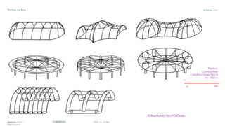 DGR, FA, UNAMCUBIERTASAparicio Diana
Paul Roberto
Octubre, 2020Forma Activa
Estructuras neumáticas
Plástico
Combustible
Construcciones Tipo B
10 – 300 m
20 300
 