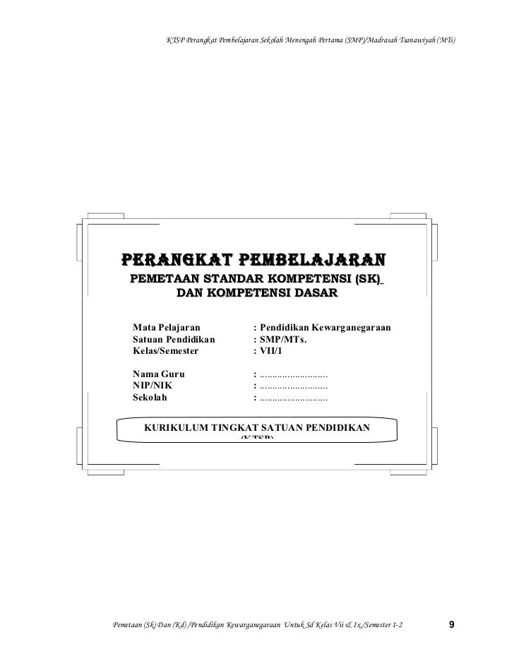 2 Pemetaan Sk Pkn 2 Pemetaan Sk Pkn