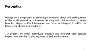 Knowledge Based Perception Examples Perception : we dont see things as they are .ppt