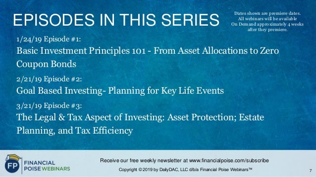Goal Based Investing Planning For Key Life Events Series Personal