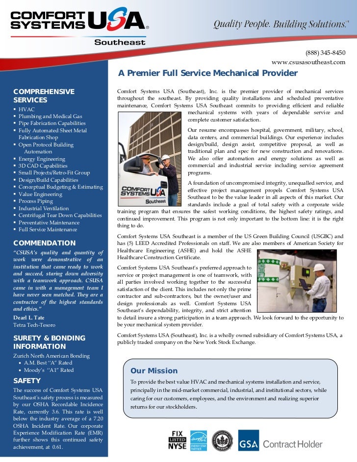 Csusa Southeast Brochure