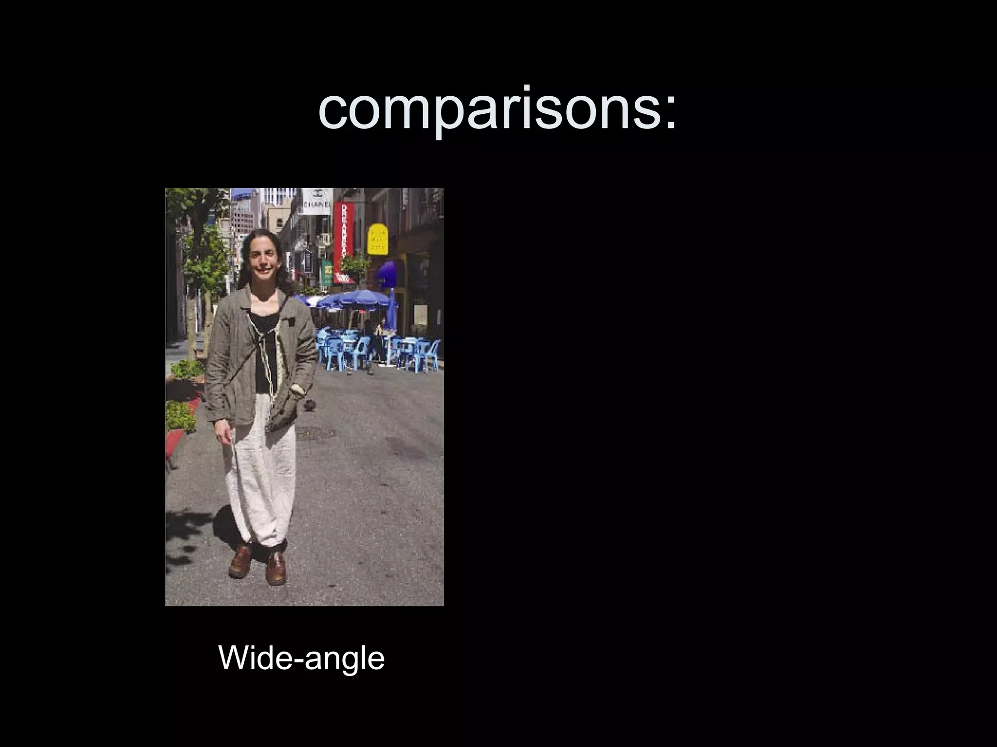 comparisons:
Wide-angle
 