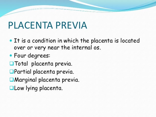 pix Mcafee Johnson Regime management of placenta previa