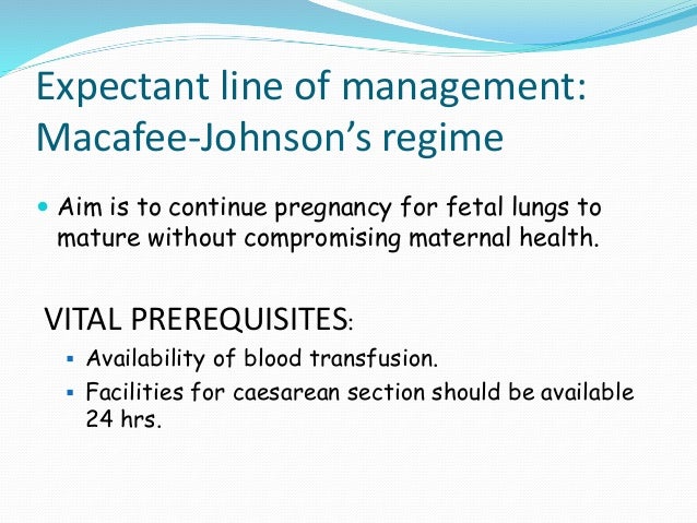 Management Of Placenta Previa