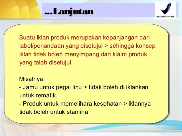 Pendaftaran Iklan Obat Tradisional dan Suplemen Makanan