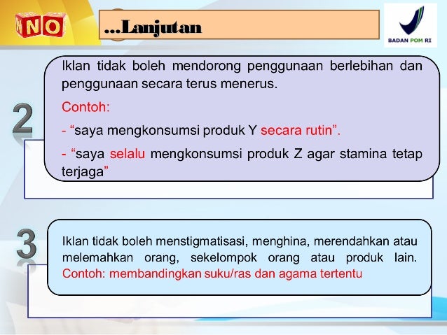 Pendaftaran Iklan Obat Tradisional dan Suplemen Makanan