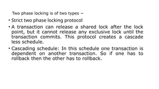 Comprehensive Overview of Two-Phase Locking Protocol and Deadlock ...