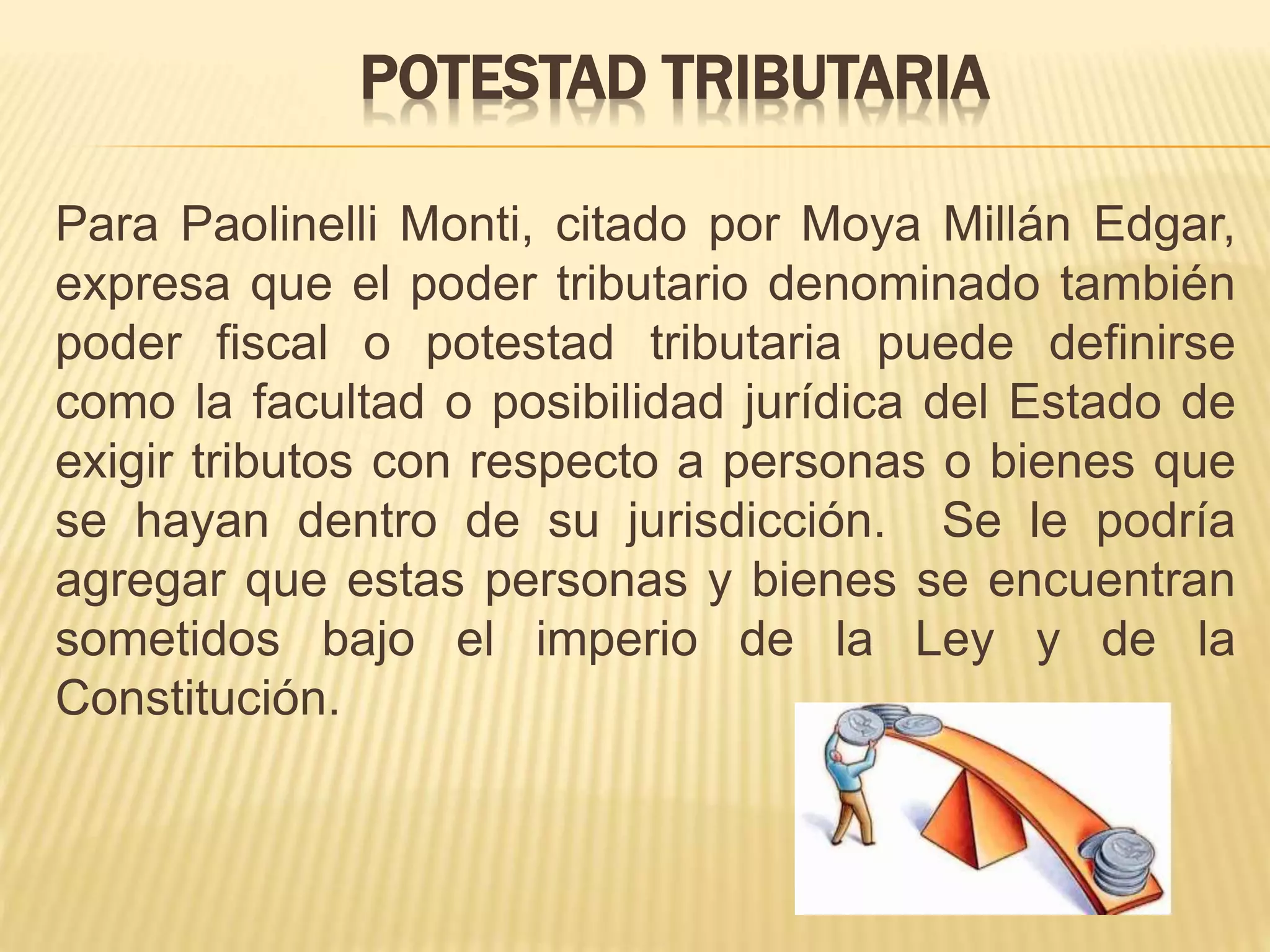 Poder, Potestad y Competencia Tributaria | PPTX | Personal Taxes ...
