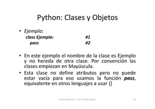 Programacion Orientada a Objetos en python | PDF