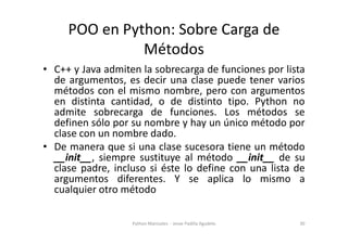 Programacion Orientada a Objetos en python | PDF