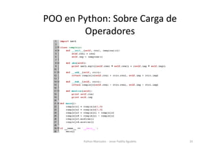 Programacion Orientada a Objetos en python | PDF