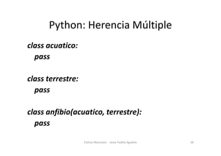 Programacion Orientada a Objetos en python | PDF