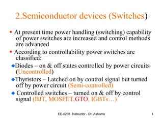 2 power semiconductor devices type and functions | PPT
