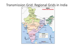 Transmission Grid: Regional Grids in India
 
