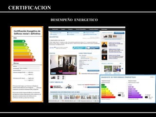 CERTIFICACION 
DESEMPEÑO ENERGETICO 
 
