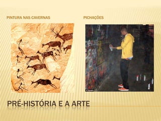 PINTURA NAS CAVERNAS   PICHAÇÕES




PRÉ-HISTÓRIA E A ARTE
 