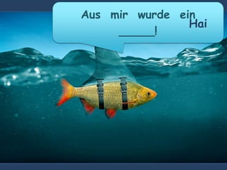 Aus mir wurde ein
_____!
Hai
 