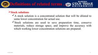 Stok Solution 2 Preparation of Solutions - Standard solutions.pptx
