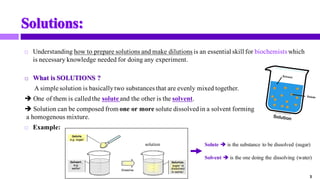 Making Solutions 2_preparation_of_solutions__0.pdf Medical Biochemistry practical | PDF