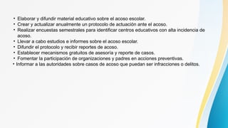 Protocolo para la Erradicación del Acoso Escolar en Escuelas del Estado ...