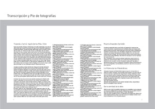 Transcripción y Pie de fotografías
 