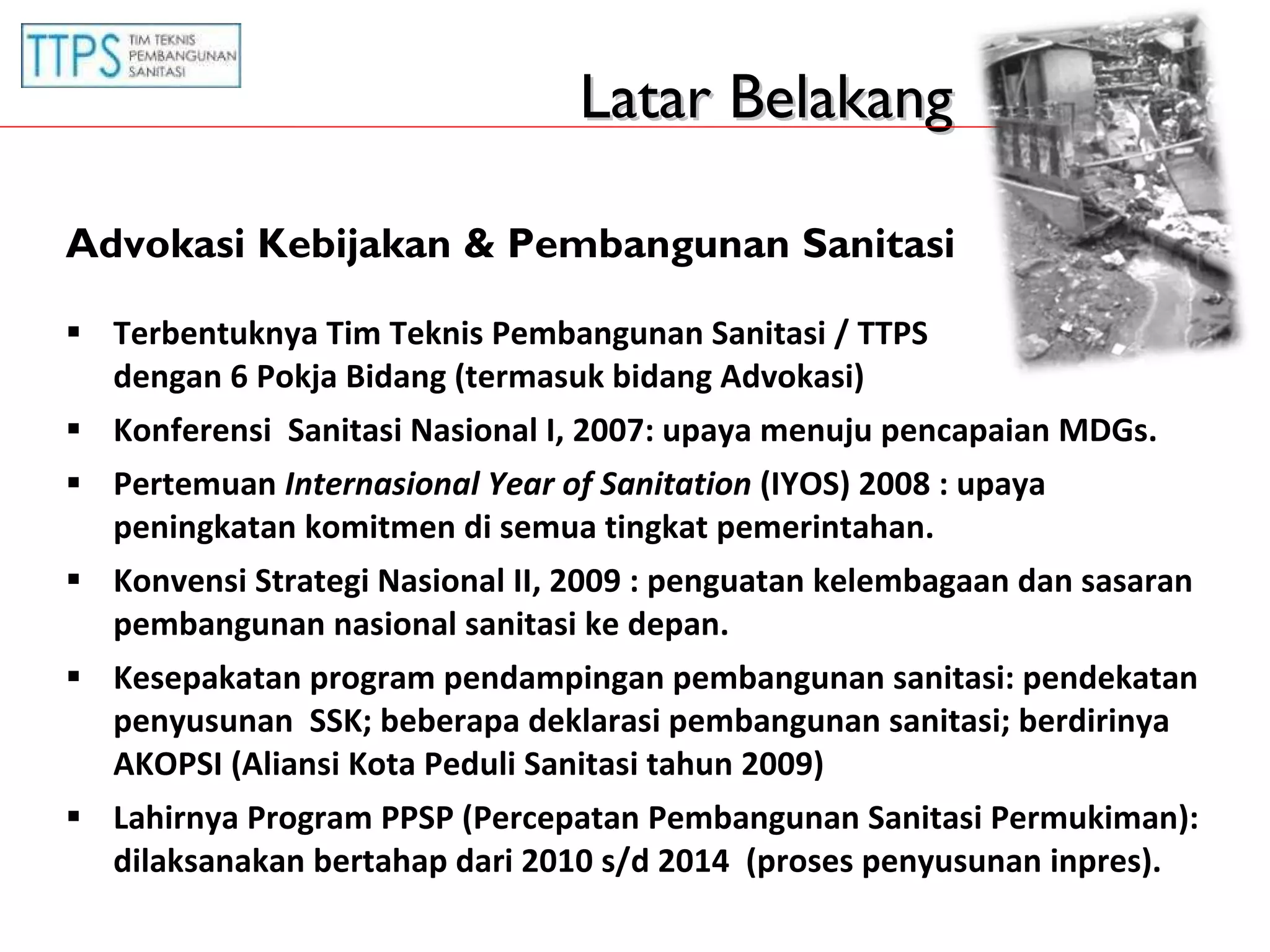 Tahapan Advokasi dalam Program PPSP | PPT