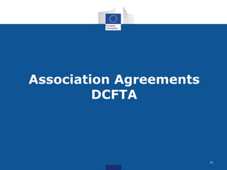 Association Agreements
DCFTA
31
 
