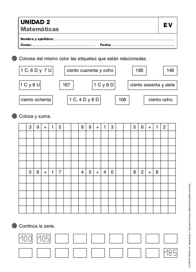 3 Primaria Anaya Matemticas | 2 186 primaria matematicas 3 Primaria Anaya Matemticas | 2 186 primaria matematicas