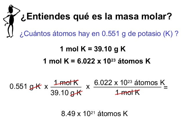 Constante Que Indica Cuantos Atomos Hay En Un Mol MASA ATOMICA, MASA MOLAR Y NUMERO DE AVOGADRO