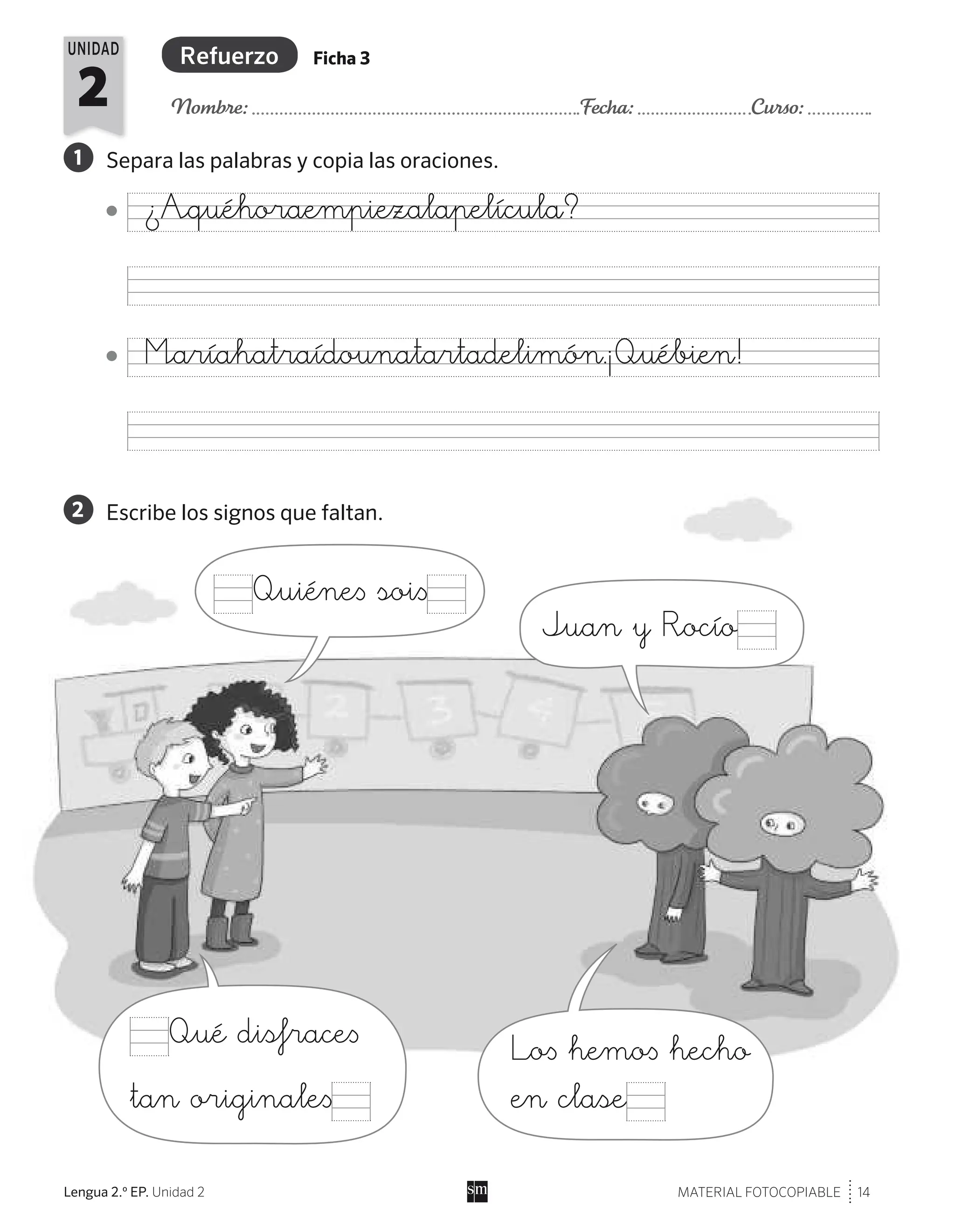 Refuerzo y ampliación - lengua 2º primaria - SM Mas Sabia | PDF