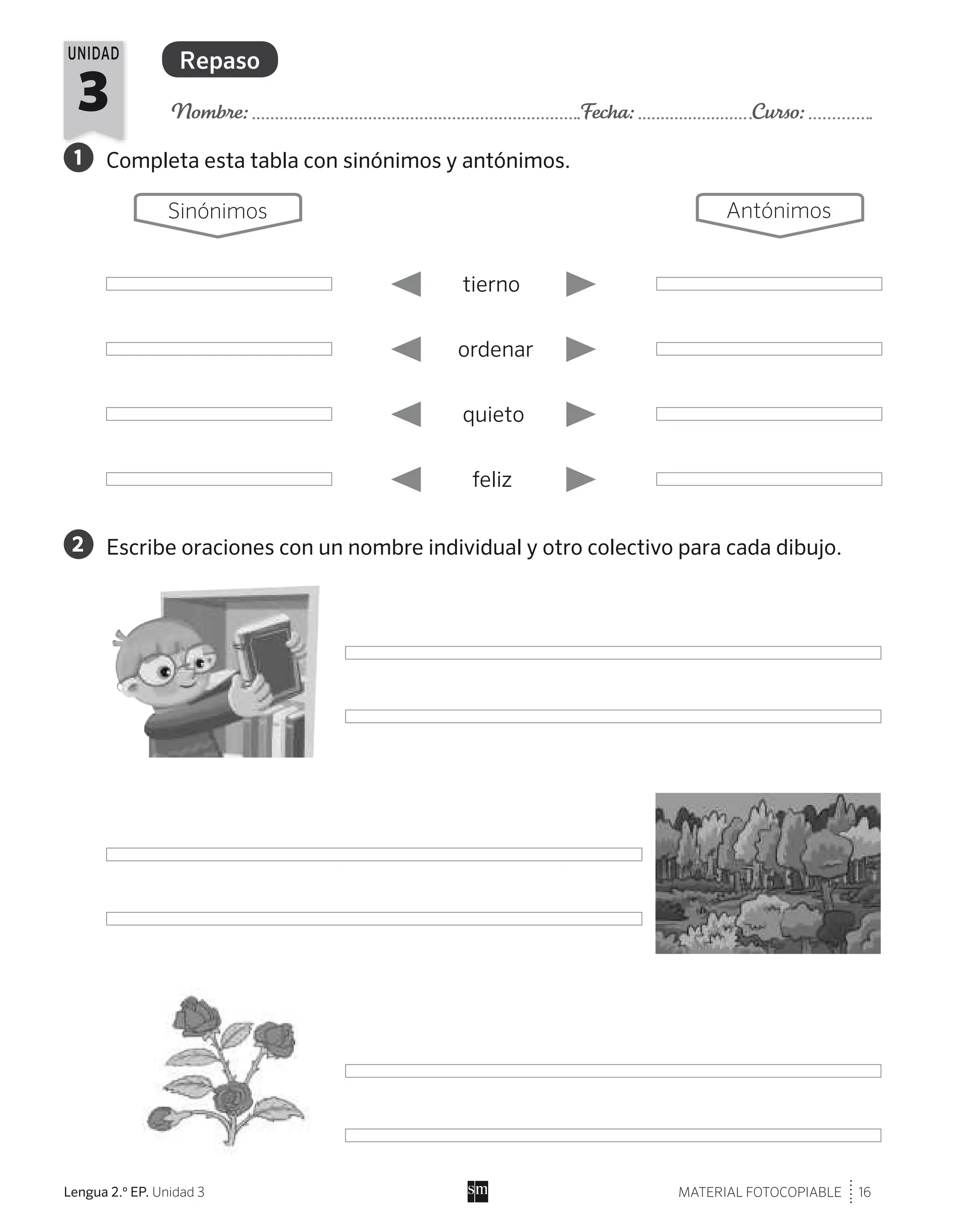 Refuerzo y ampliación - lengua 2º primaria - SM Mas Sabia | PDF