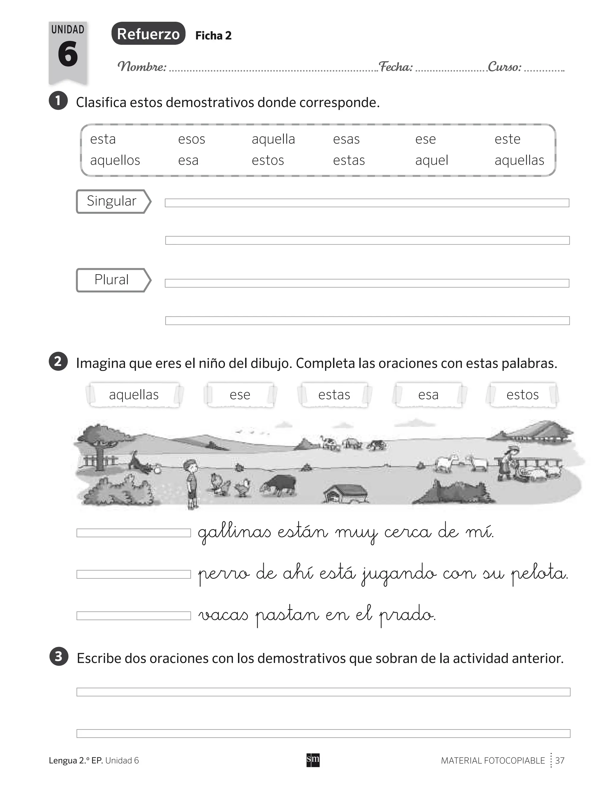 Refuerzo y ampliación - lengua 2º primaria - SM Mas Sabia | PDF