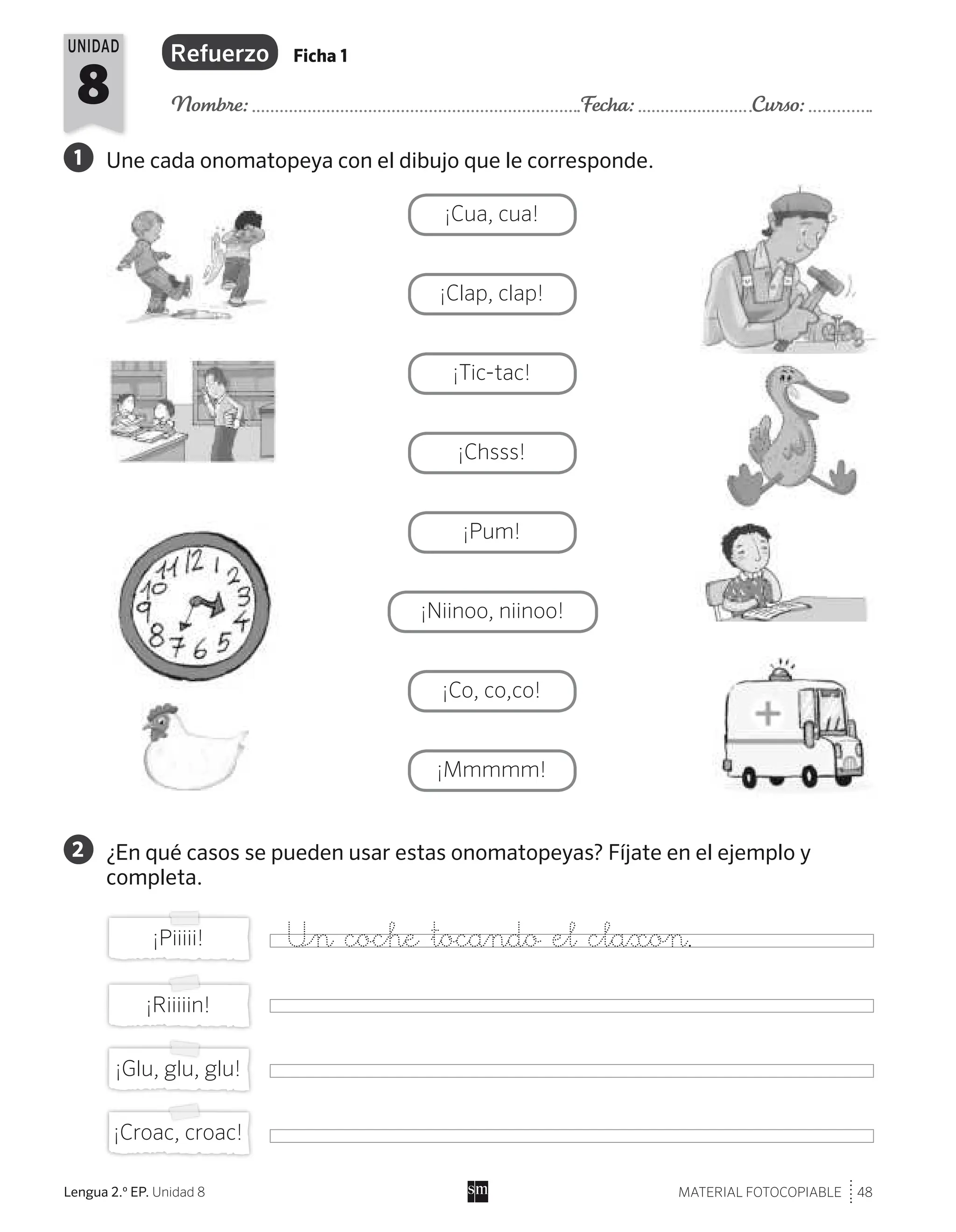 Refuerzo y ampliación - lengua 2º primaria - SM Mas Sabia | PDF