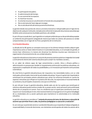 Principios de la gestion educativa | DOCX