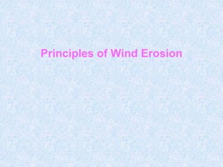 Principles of Wind Erosion
 