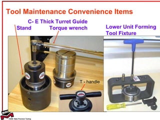 Tool Maintenance Convenience Items C- E Thick Turret Guide Stand  Torque wrench Lower Unit Forming Tool Fixture T - handle 