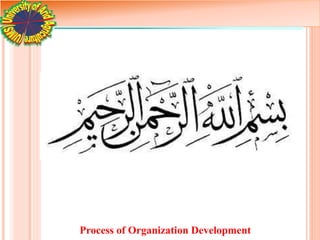 Process of Organization Development
 