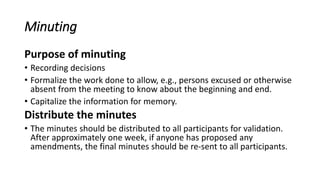 Minuting Example 2 professional development | PDF